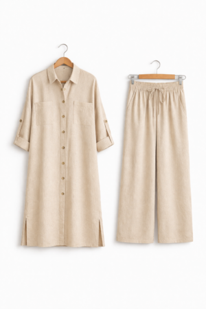 Ensemble Chemise & Pantalon Élégant – Hila Mode