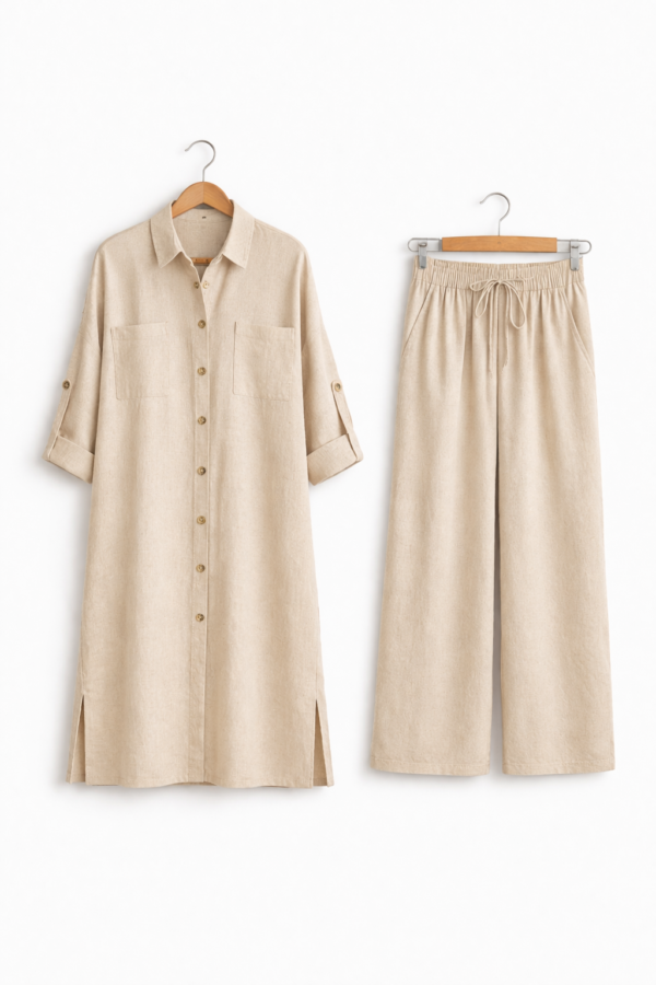 Ensemble Chemise & Pantalon Élégant – Hila Mode