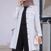 0e14a95a-4820-4068-acef-c36f0c75162e Chemise longue rayée élégante à poches