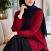 Top en coton doux - Bordeau