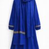 Abaya Bleu Royal avec Sfifa Artisanale et Foulard