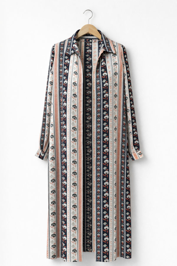Chemise longue imprimée