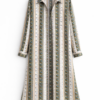 Chemise longue imprimée à motifs floraux élégants