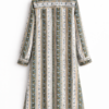 Chemise longue imprimée à motifs floraux élégants