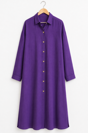 Amira-Mauve Chemise longue - Mauve