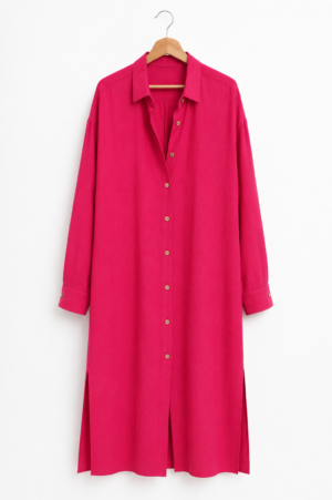 Amira fushia Chemise longue - Fuchsia