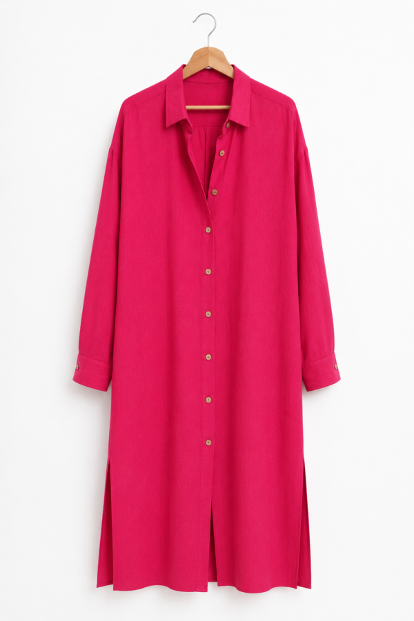Amira fushia Chemise longue - Fuchsia