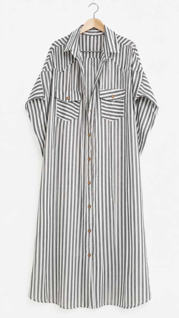 amira raillé chemise raillé - vert
